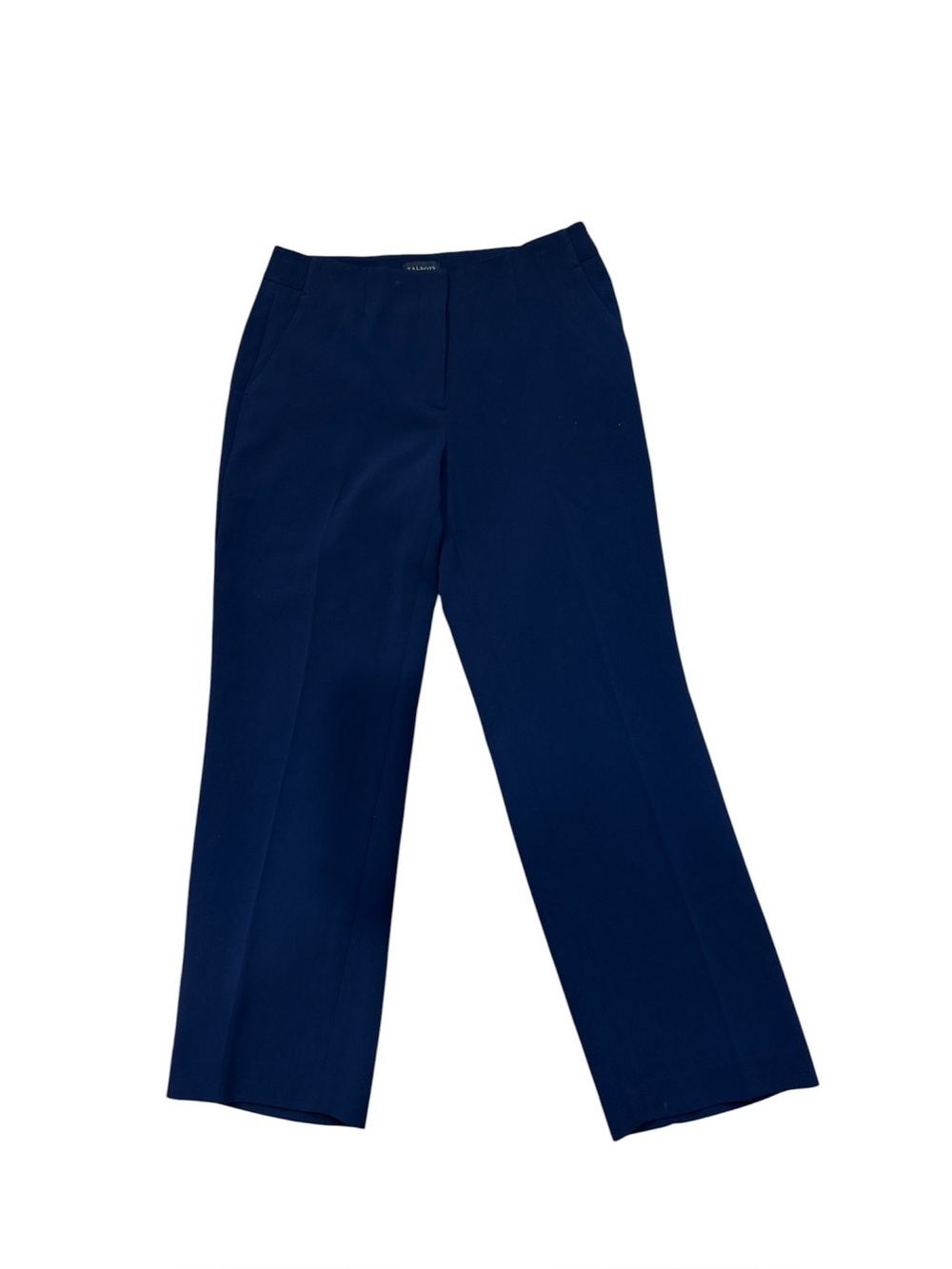 NWT Talbots Navy Blue Straight Leg Trousers Womens Size 8P